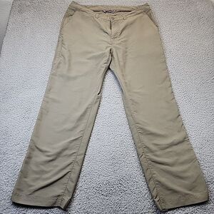 REI Pants Mens Size 38x32 Green Straight‎ Nylon Stretch Outdoor Hiking